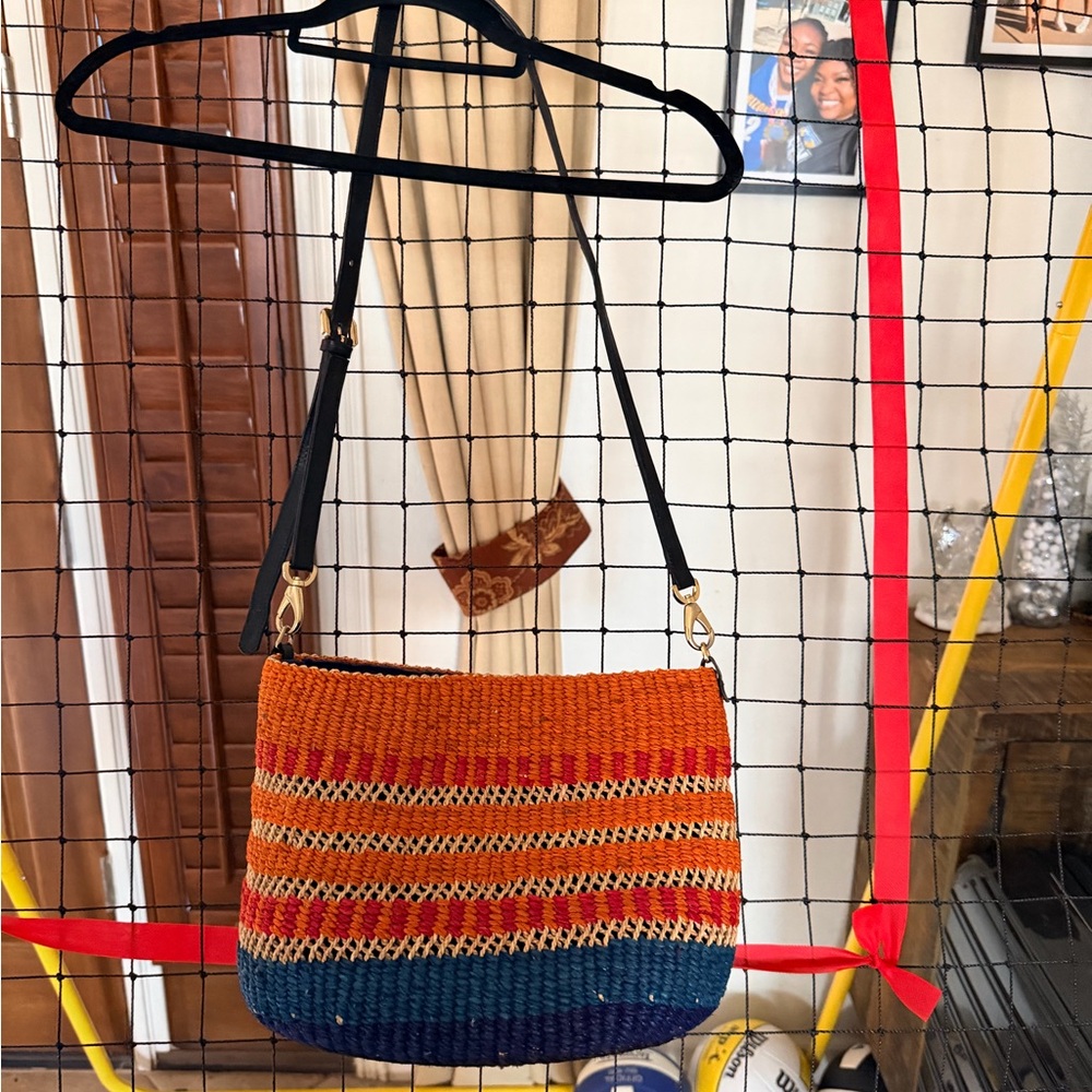 Colorful Woven Shoulder Bag